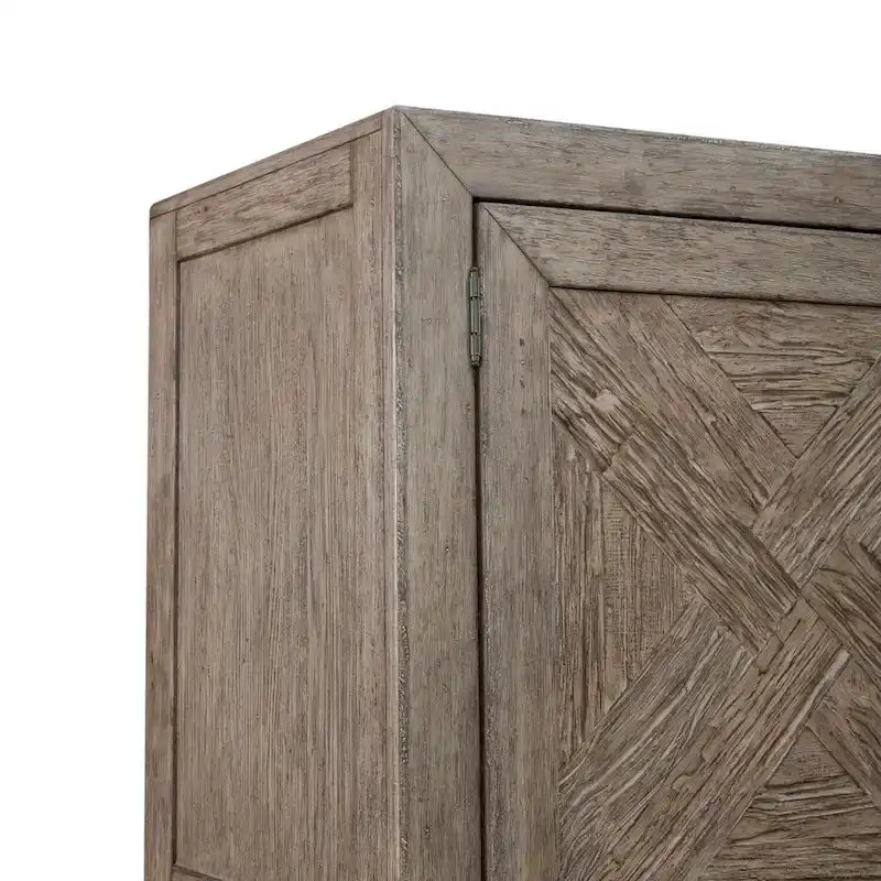 Skyview Lodge Cobblestone Oak Armoire for Bedroom Storage - Width 54 x Depth 20 x Height 75