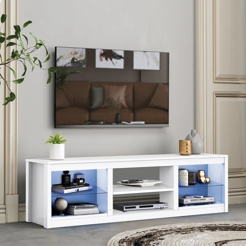 66 Modern RGB LED TV Stand Console Table for TV's up to 75