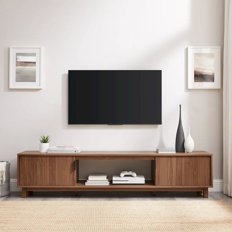 Middlebrook Designs Modern 70-inch Fluted-Door TV Stand