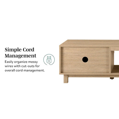 Middlebrook Designs Modern 70-inch Fluted-Door TV Stand