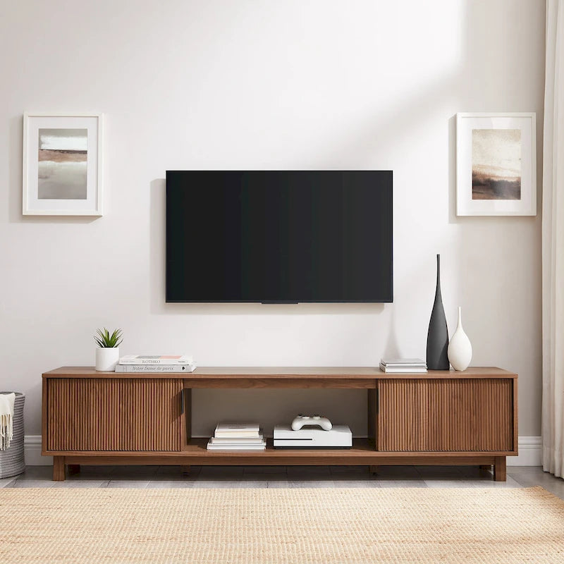 Middlebrook Designs Modern 70-inch Fluted-Door TV Stand