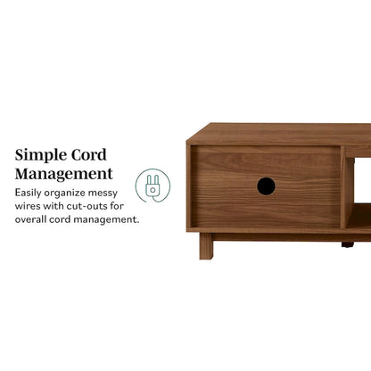 Middlebrook Designs Modern 70-inch Fluted-Door TV Stand