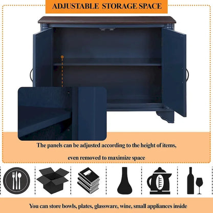 40 Dresser Table with Adjustable Storage Shelves