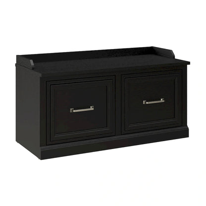 Woodland 40W Shoe Storage Bench with Doors by Bush Furniture
