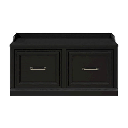 Woodland 40W Shoe Storage Bench with Doors by Bush Furniture
