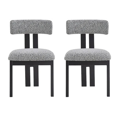 Astura Upholstered Dining Chairs, Iron Frame, Set of 4 by Christopher Knight Home