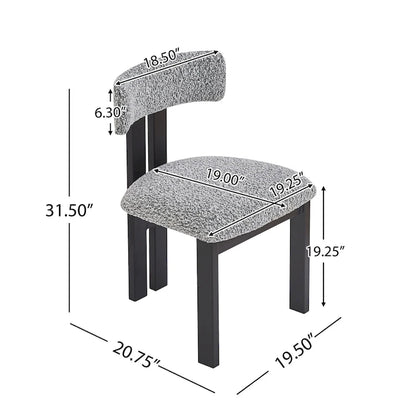 Astura Upholstered Dining Chairs, Iron Frame, Set of 4 by Christopher Knight Home