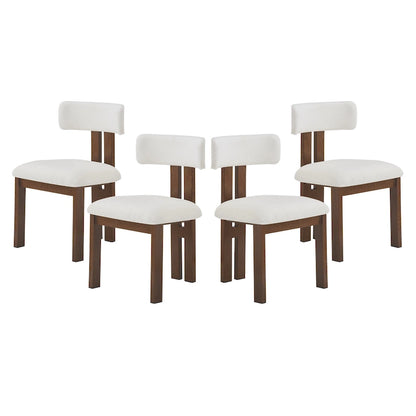 Astura Upholstered Dining Chairs, Iron Frame, Set of 4 by Christopher Knight Home