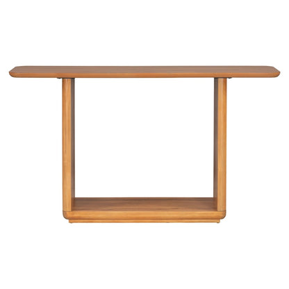 Christopher Knight Home - Mirod Elegant Minimalist Console Table with Curved Corners and U-Base Design