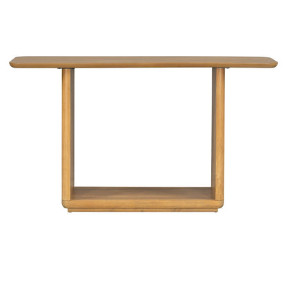 Christopher Knight Home - Mirod Elegant Minimalist Console Table with Curved Corners and U-Base Design