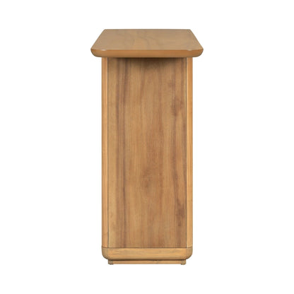 Christopher Knight Home - Mirod Elegant Minimalist Console Table with Curved Corners and U-Base Design