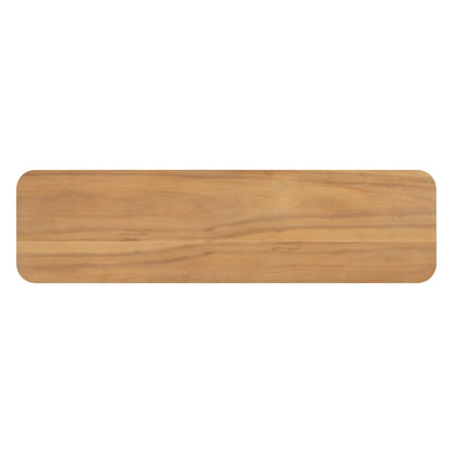 Christopher Knight Home - Mirod Elegant Minimalist Console Table with Curved Corners and U-Base Design