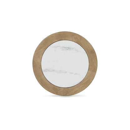 Signature Design by Ashley Camdill Light Brown/White End Table - 18.13 W x 18.13 D x 23.75 H