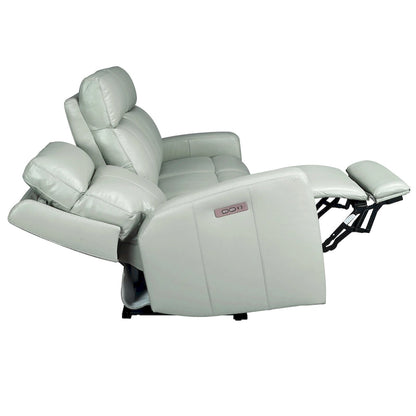 81.5 Genuine Leather Zero Gravity Power Recliner Sofa with Power Headrest, USB&USB-C Port