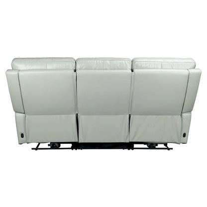 81.5 Genuine Leather Zero Gravity Power Recliner Sofa with Power Headrest, USB&USB-C Port