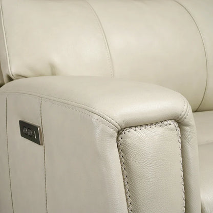 81.5 Genuine Leather Zero Gravity Power Recliner Sofa with Power Headrest, USB&USB-C Port
