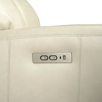 81.5 Genuine Leather Zero Gravity Power Recliner Sofa with Power Headrest, USB&USB-C Port