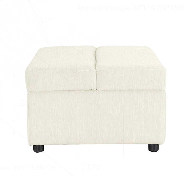Versatile Folding Ottoman Sleeper Bed for Comfortable Accommodation
