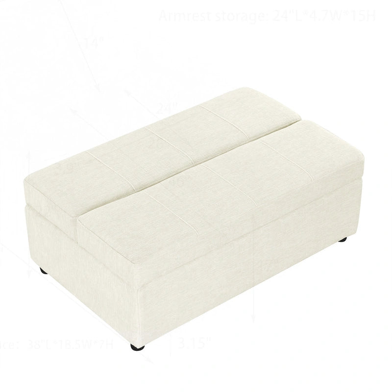 Versatile Folding Ottoman Sleeper Bed for Comfortable Accommodation
