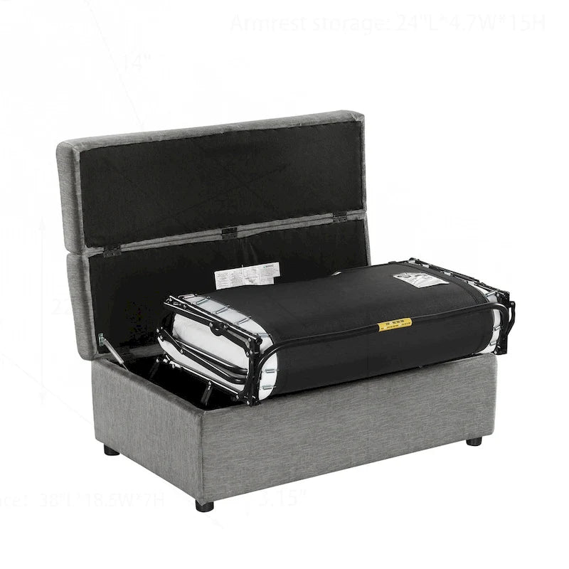 Versatile Folding Ottoman Sleeper Bed for Comfortable Accommodation