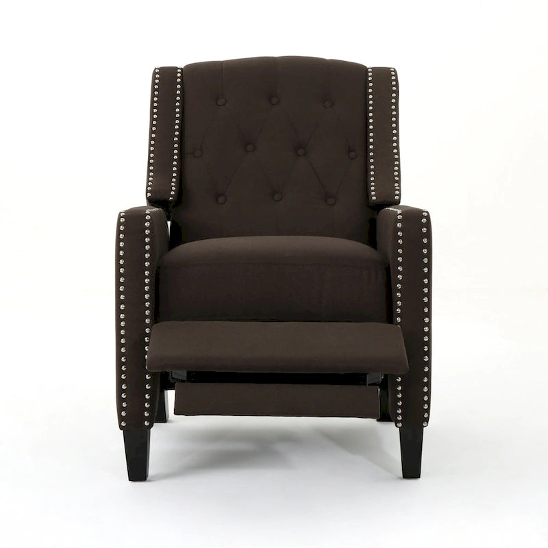 Roomfitters Classic Fabric Push Back Chair, Elegant Recliner for Living Room, Bedroom