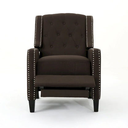 Roomfitters Classic Fabric Push Back Chair, Elegant Recliner for Living Room, Bedroom