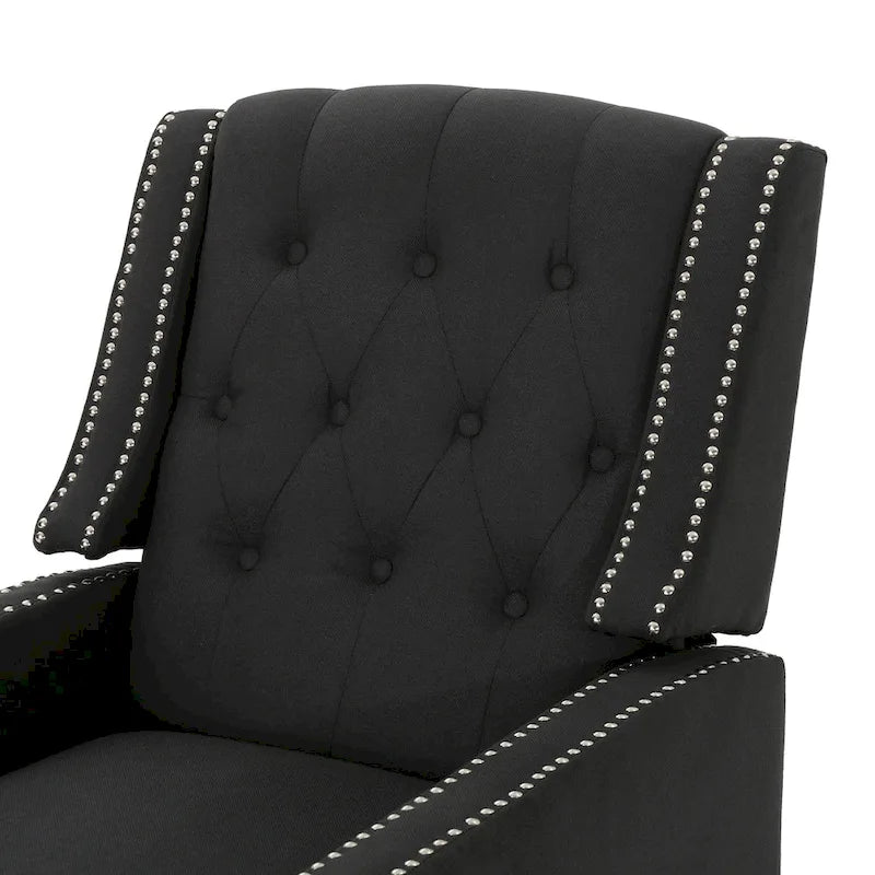 Roomfitters Classic Fabric Push Back Chair, Elegant Recliner for Living Room, Bedroom
