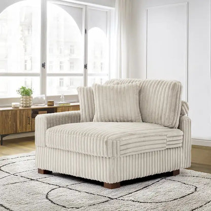 Upholstered Chenille Velvet L Shaped Couch Modular Sofa With Chaise Lounge