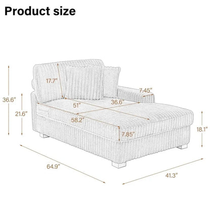 Upholstered Chenille Velvet L Shaped Couch Modular Sofa With Chaise Lounge