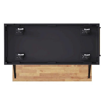 54 Large Kitchen Island with Rubber Wood Drop Leaf, Embossed Texture Rolling Kitchen Cart on 4 Wheels with 4 Doors & 3 Drawers