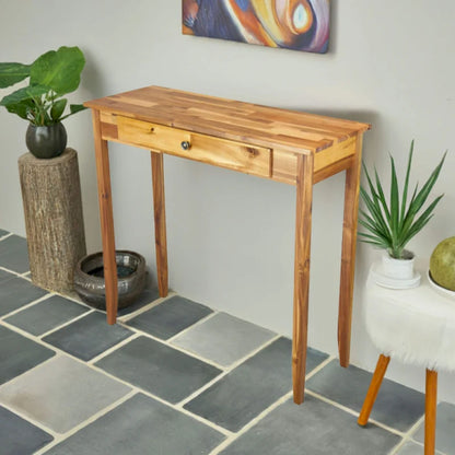 Porch & Den Holly Hill Solid Acacia 1-drawer Console Table