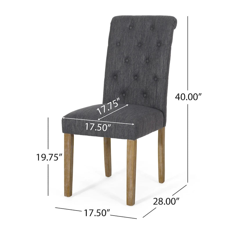 Aruda Upholstered Dining Chair (Set of 2) by Christopher Knight Home