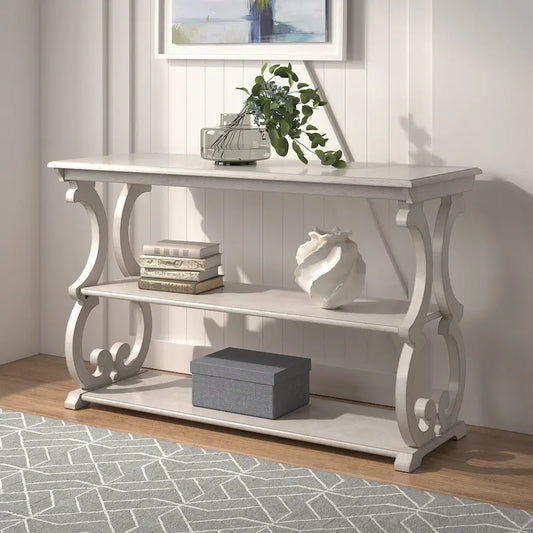 Eldoria Wood Scroll Sofa Table