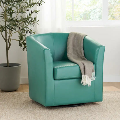 Daymian Swivel Club Chair by Christopher Knight Home - 29.00 D x 30.20 W x 30.50 H