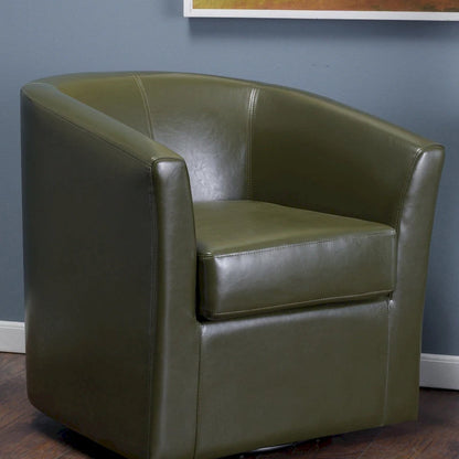 Daymian Swivel Club Chair by Christopher Knight Home - 29.00 D x 30.20 W x 30.50 H