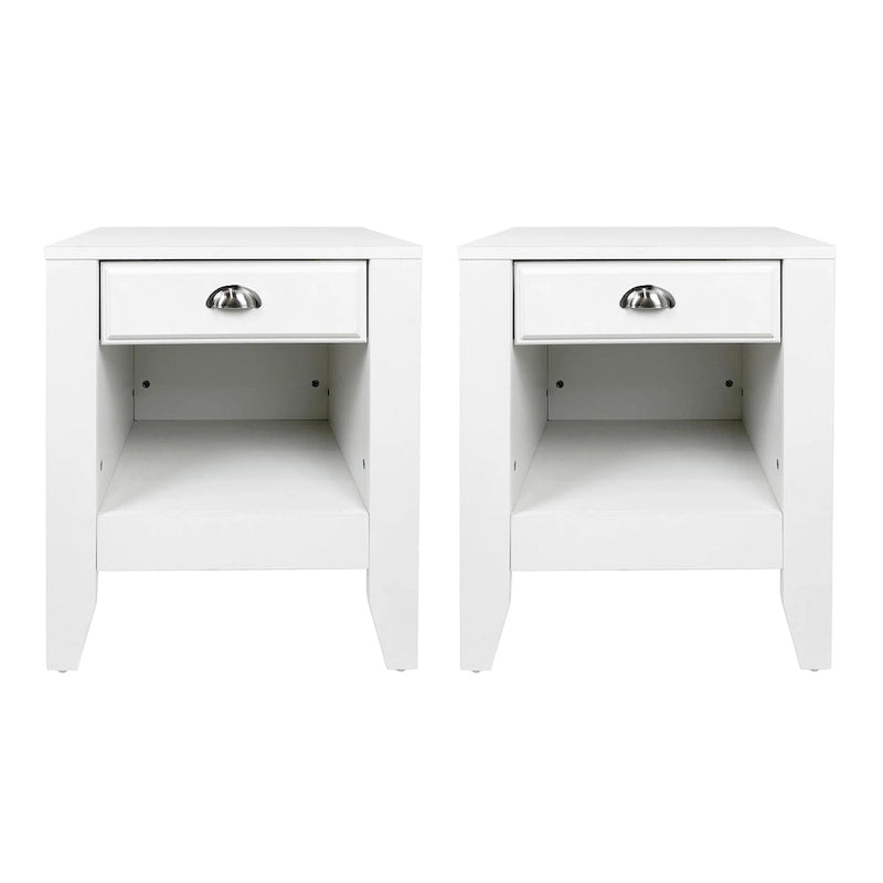 Foisy Faux Wood Nightstand with Drawer (Set of 2) by Christopher Knight Home