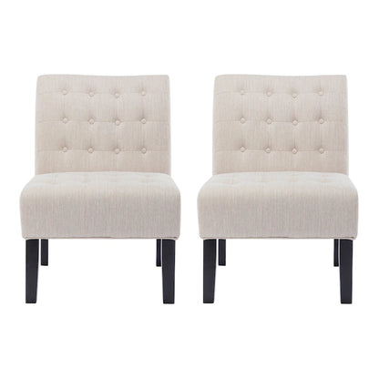 Lewis Fabric Tufted Accent Chair by Christopher Knight Home