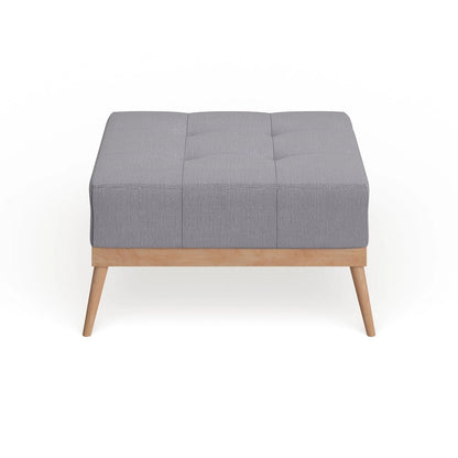 Christopher Knight Home Carson Lund Mid-century Tufted Fabric Square Ottoman Table