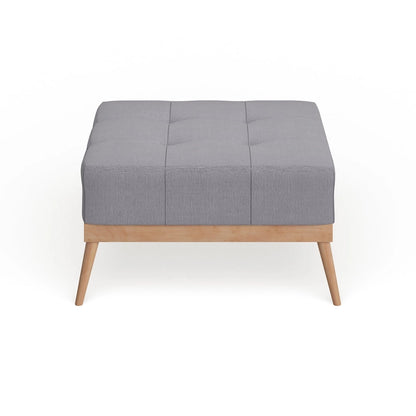 Christopher Knight Home Carson Lund Mid-century Tufted Fabric Square Ottoman Table