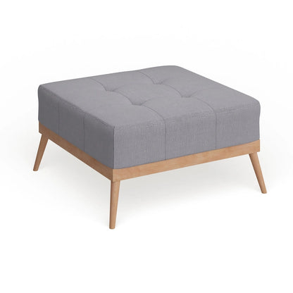 Christopher Knight Home Carson Lund Mid-century Tufted Fabric Square Ottoman Table