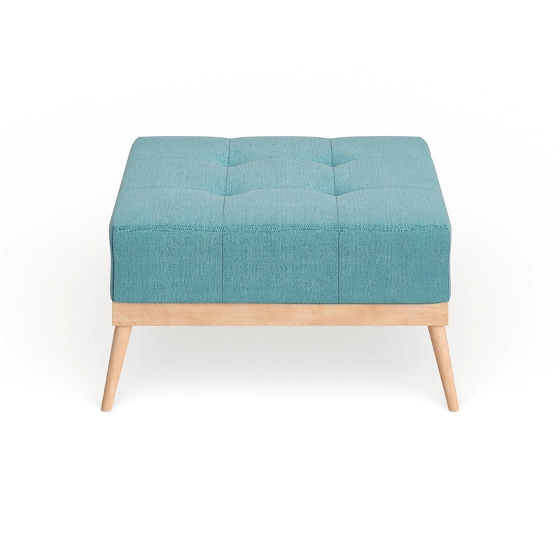 Christopher Knight Home Carson Lund Mid-century Tufted Fabric Square Ottoman Table
