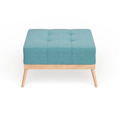 Christopher Knight Home Carson Lund Mid-century Tufted Fabric Square Ottoman Table