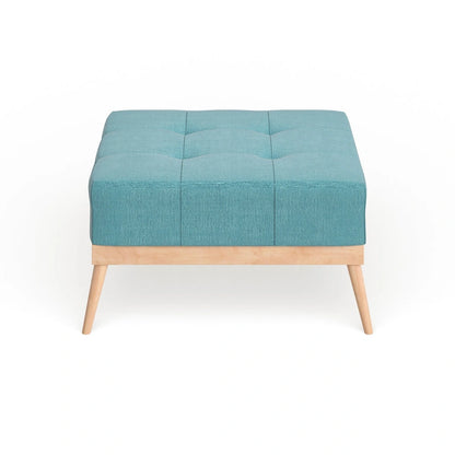 Christopher Knight Home Carson Lund Mid-century Tufted Fabric Square Ottoman Table