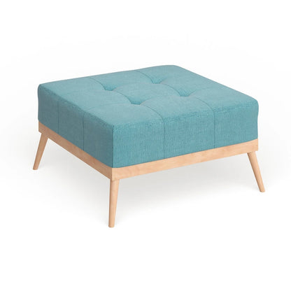 Christopher Knight Home Carson Lund Mid-century Tufted Fabric Square Ottoman Table