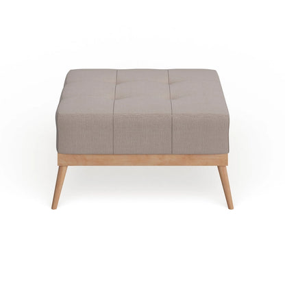 Christopher Knight Home Carson Lund Mid-century Tufted Fabric Square Ottoman Table