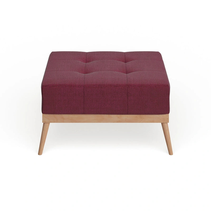 Christopher Knight Home Carson Lund Mid-century Tufted Fabric Square Ottoman Table