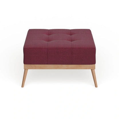 Christopher Knight Home Carson Lund Mid-century Tufted Fabric Square Ottoman Table