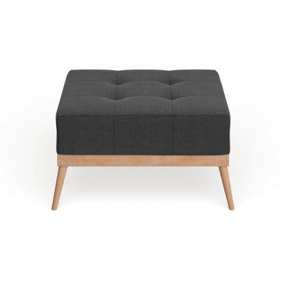 Christopher Knight Home Carson Lund Mid-century Tufted Fabric Square Ottoman Table