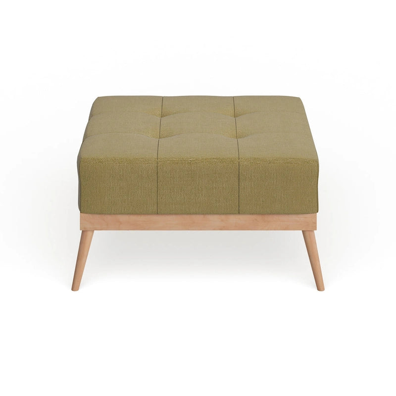 Christopher Knight Home Carson Lund Mid-century Tufted Fabric Square Ottoman Table
