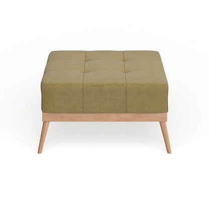 Christopher Knight Home Carson Lund Mid-century Tufted Fabric Square Ottoman Table